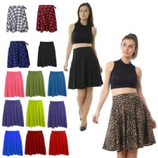 Womens Flared Plain Knee
