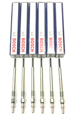 6x Bosch Glow Plugs For Jaguar