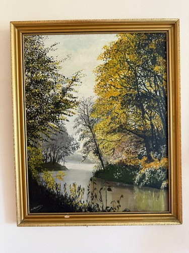 Framed oil painting - oil, canvas