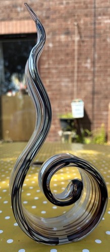 Vintage art glass ribbon - vintage,