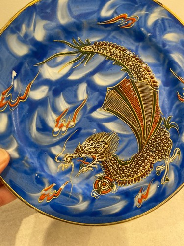 Vintage japanese dragon - japanese, plate
