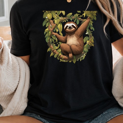 Sloth animal lazy womens - animal, t