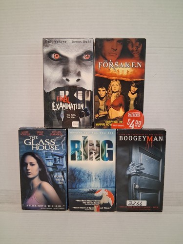 Horror movies vhs lot - of, 5