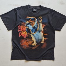 Vintage Y2K Bad Dog Double Sided Big Print T-Shirt Size Large