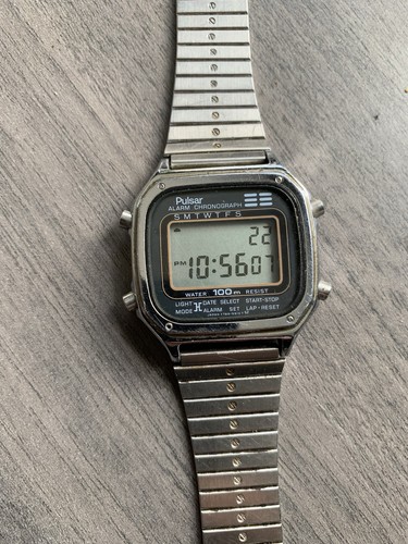 Vintage digital pulsar watch - pulsar,
