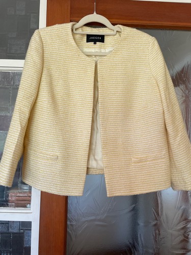 Jaeger lemon and cream jacket - jaeger,