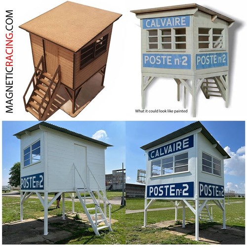 Scalextric slot car buildings - slot,