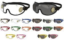 Kroops Goggles for Horse Racing / Skydiving / Cycling / E-Bike - Brass Vented