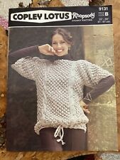 Women’s Knitting Patterns Chunky Jumper 32-38” Copley Lotus 9131