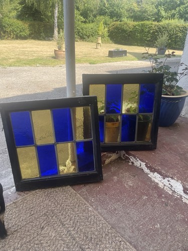 Lovely art deco stained glass - art,