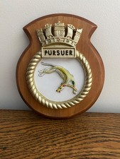 ROYAL NAVY HMS PURSUER ARCHER CLASS P2000 SHIPSA BOAT WALL PLAQUE MILITARIA