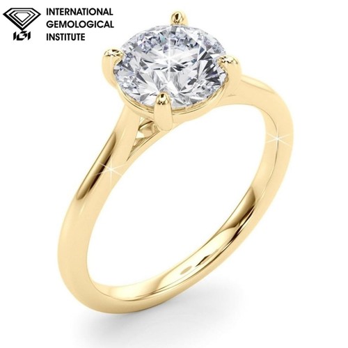 18k yellow gold - 18k, solitaire