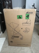 Hauck Miami 4 Trio Caviar/Silver Travel System Single Seat Stroller