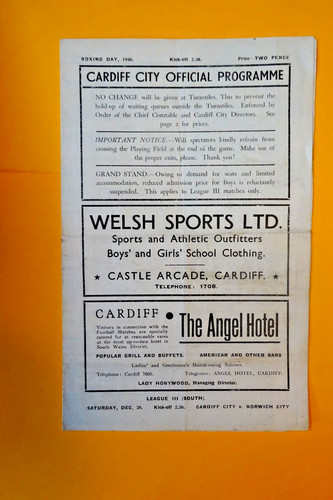 1946 cardiff city - ,