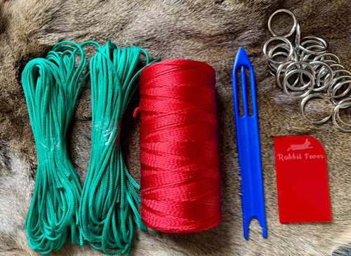 75m red braided - red, twine