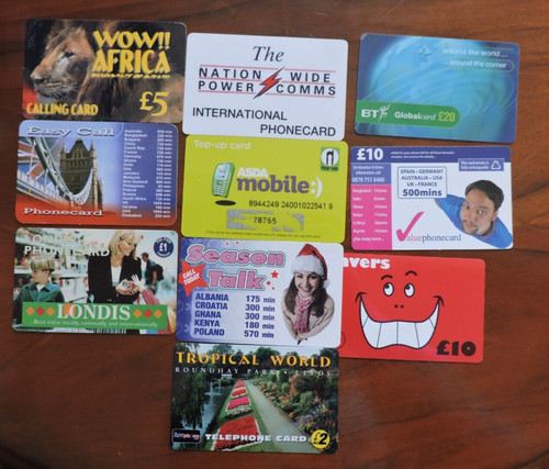 Assorted phonecards uk - phonecards,