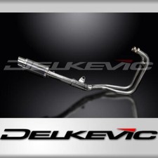 KAWASAKI ER5 1996-07 FULL EXHAUST SYSTEM 200mm CARBON ROUND SILENCER