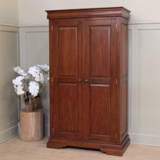 Double mahogany wardrobe 2 - |,