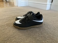 Kids Black Nike Futsal Trainers Shoes UK 12 Boys Girls Unisex
