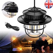 LED Retro Hanging Tent Lamp Portable Stepless Dimming Camping Light Waterproof