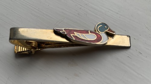Vintage tie clip - clip, mallard