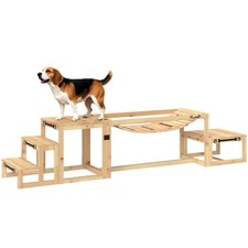 PawHut 3 Pieces Wooden Dog