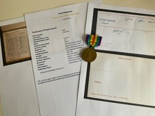 Ww1 victory medal gunner - ww1,