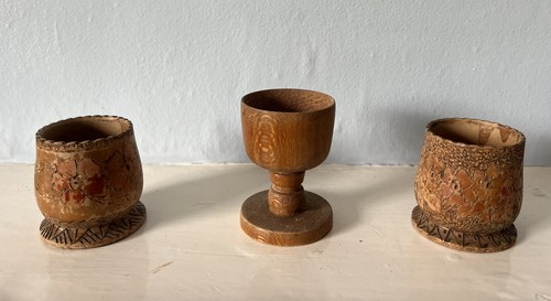 Joblot vintage wooden egg - 3,