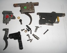 Assortment of target shooting trigger asemblies - incomplete and need attention