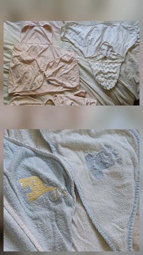 Newborn towels white and - 2,