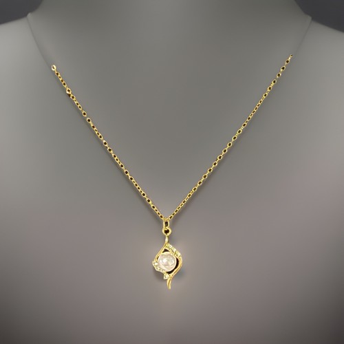 Women gold necklace 30cm - necklace,