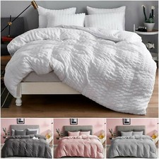 Seersucker duvet cover set - duvet,