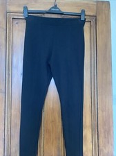 Ladies Marks And Spencer  Black Tregging Size 12
