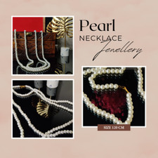 Long Pearl Necklace Jewellary