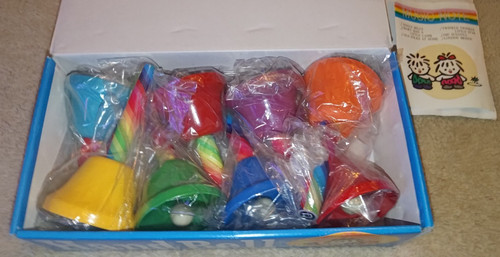 Colorful hand percussion bells - hand,