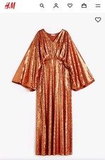 M Bronze Rust Sequin Maxi