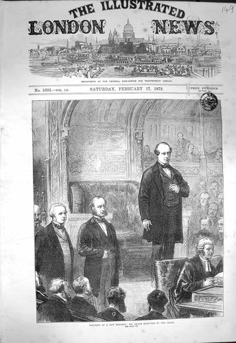 Original old antique print - old,