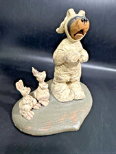 American Chestnut Folk Art ~ PETEY RABBIT ~ Bunny Rabbit Figurine