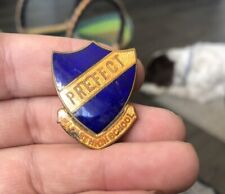 Vintage Belfast High School Prefect Enamel Brass Badge Rare 1960s 1970s 1980s