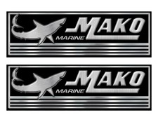 Mako Boat Stickers. Remastered