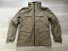 Wolsey Mens Green Tweed Waterproof Rain Coat Field Parka Jacket Size Medium VGC