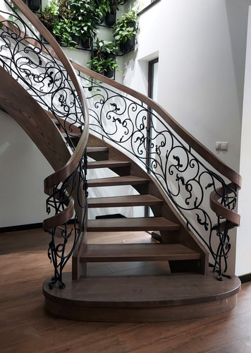 Exclusive oak curved staircase - oak,