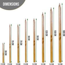 Garden stakes thick wooden - thick,