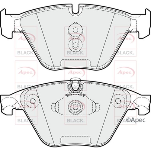 Brake pads set for bmw - pads, 5