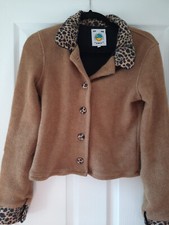UNIF Knitted Jacket 8 10 Leopard Trim