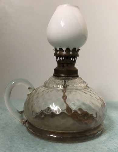 Vintage glass paraffin oil - vintage,