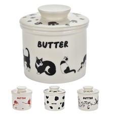 Cute Cat Butter Crock - French