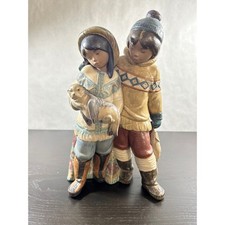Lladro Eskimo Boy and Girl