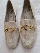 Jana Beige Gold Women's Wide H