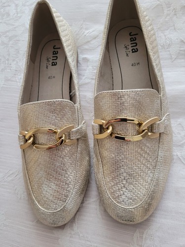 Jana beige gold women - gold, wide